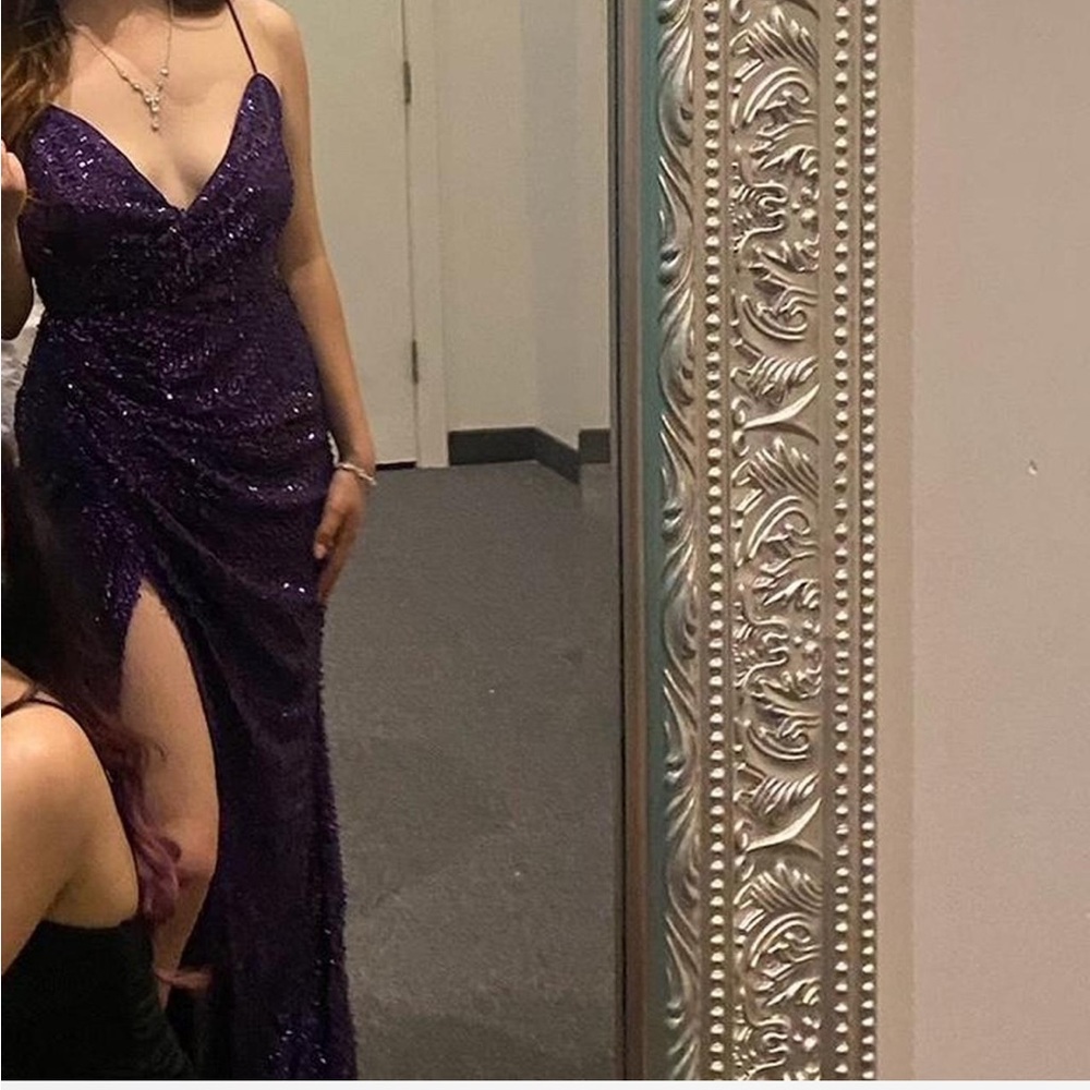 Purple Sequin Dress